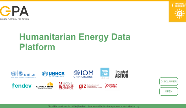 Introduction to Humanitarian Energy Data Platform 1.0