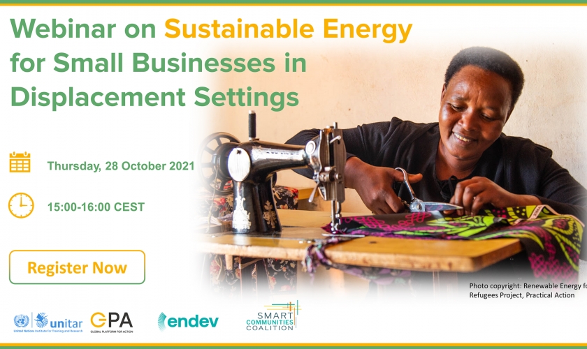 Webinar on Sustainable Energy for Small Businesses in Displacement Settings