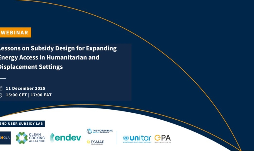 Lessons on Subsidy Design for Expanding Energy Access in Humanitarian and Displacement Settings. 