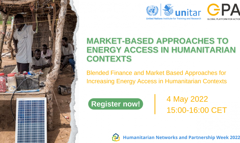 HNPW 2022: Market-Based Approaches to Energy Access in Humanitarian Contexts