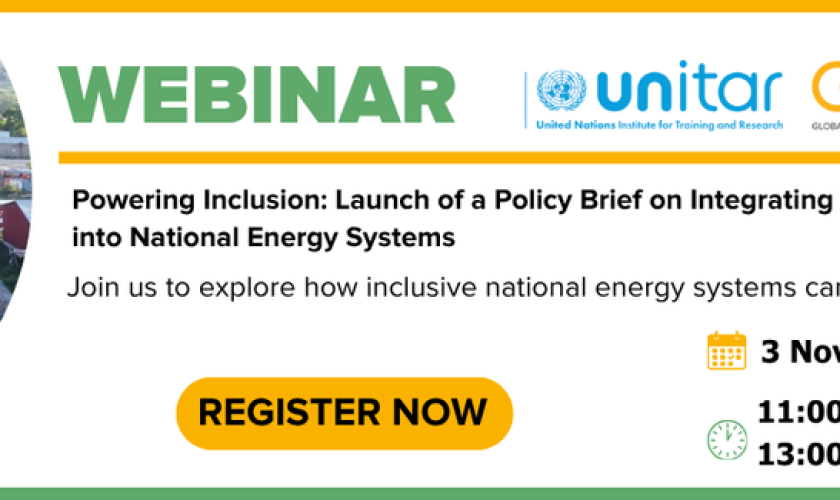 Launch of a Policy Brief on Integrating Displaced Populations into National Energy Systems
